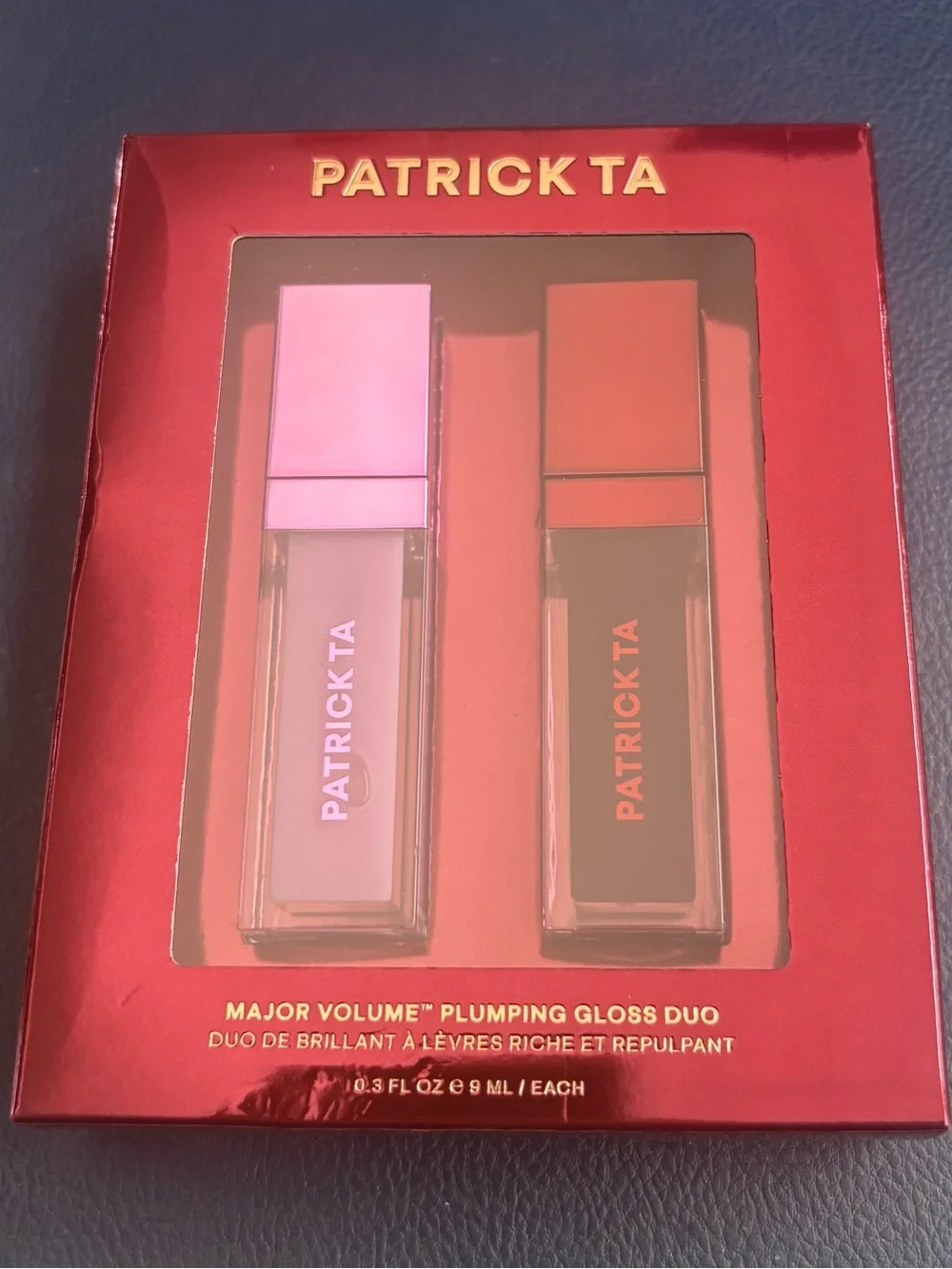 Patrick Ta Major Volume Plumping Gloss Duo — Pink & Deep Berry - MSRP $39